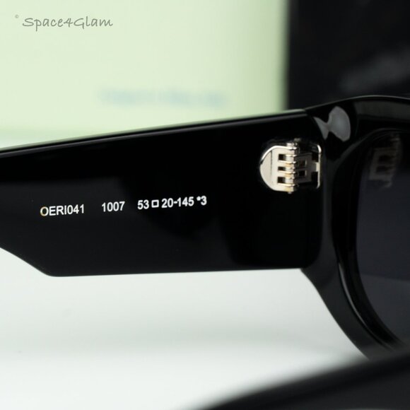 Off-White Women Sunglasses Black Grey Cat Eye OERI041 JOAN 1007 NEW AUTHENTIC main image 10